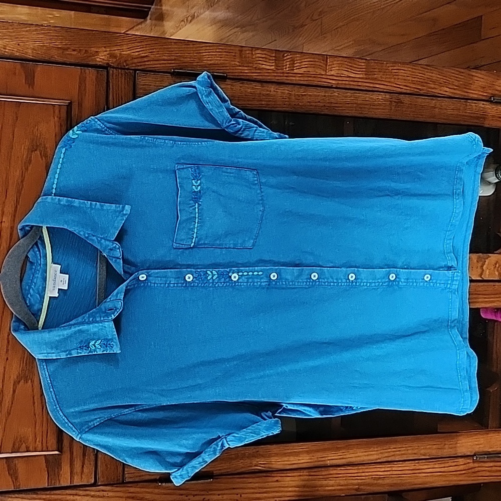 Sundance Blue Button Down Shirt